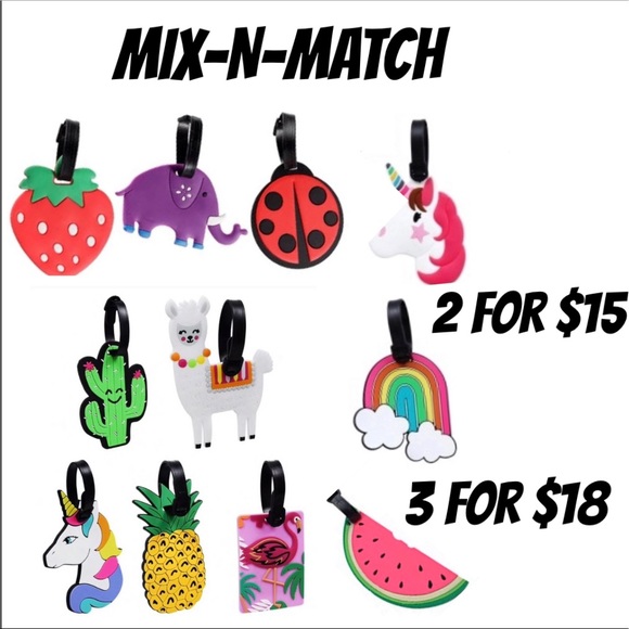 RAINBOW BACKPACK / LUGGAGE TAG NWT - Picture 2 of 4